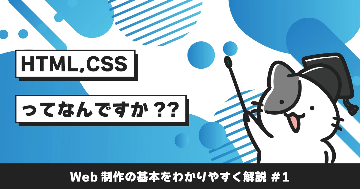 【初心者向け】HTMLとCSSとは？Web制作で学ぶ基本＃1